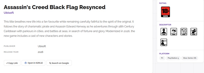 Кадр из Assassin's Creed Black Flag: Resynced