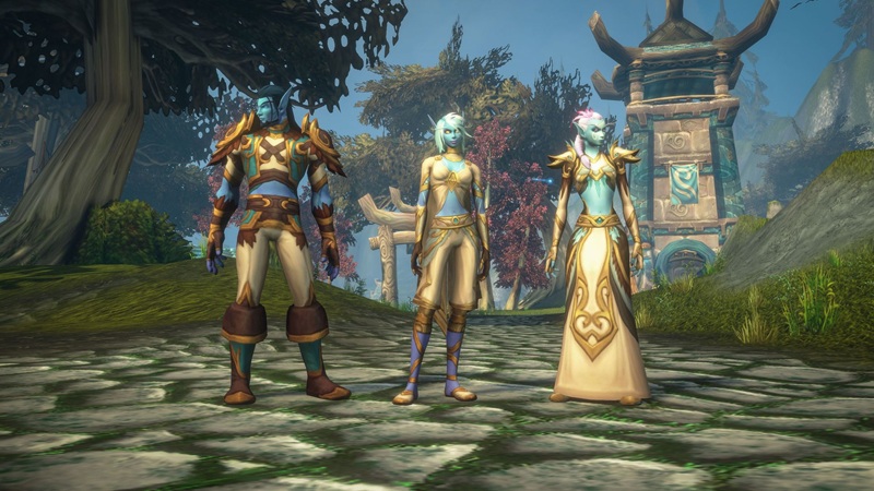Изображение персонажа новой расы Skyborne в World of Warcraft: Forever