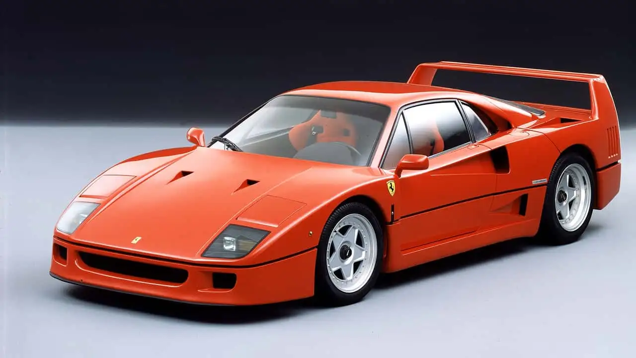 Ferrari F40 in Italian garage