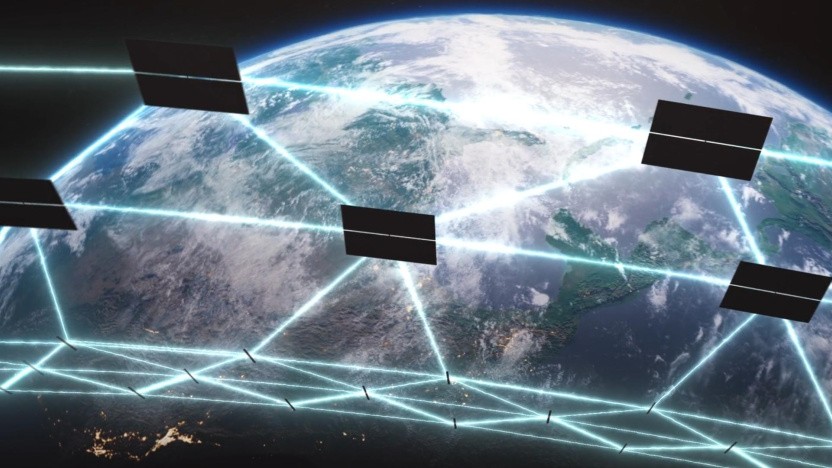 Визуализация спутниковой сети Project Sunrise