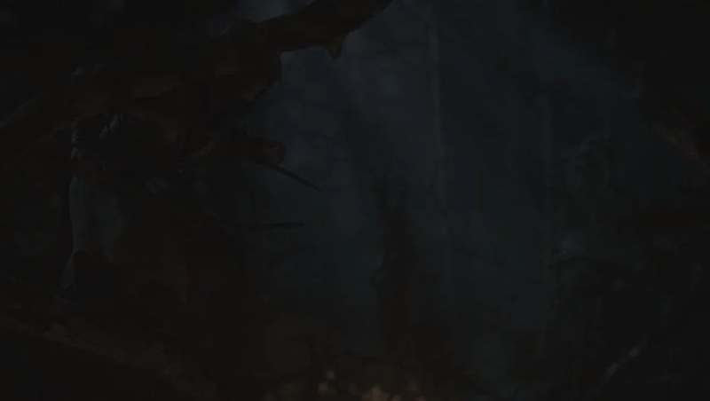 Dark and atmospheric scene from Assassin's Creed Hexe