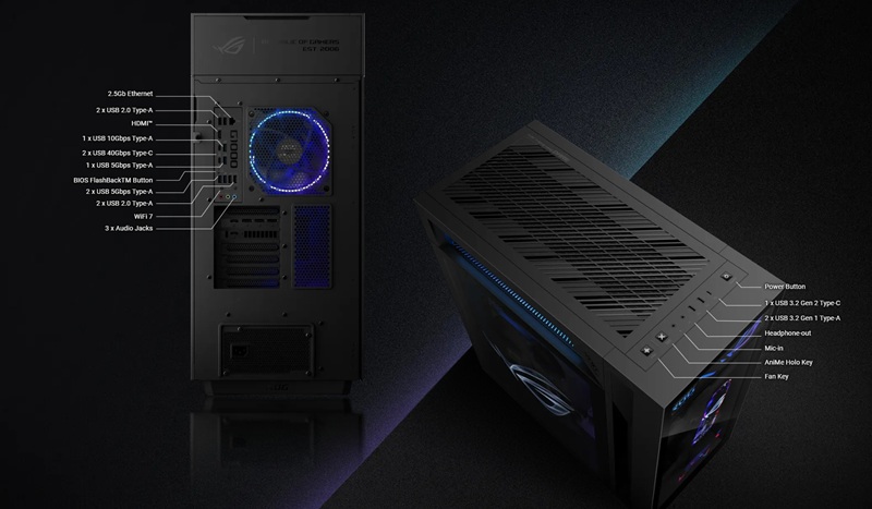 Interior of the ROG G1000 case