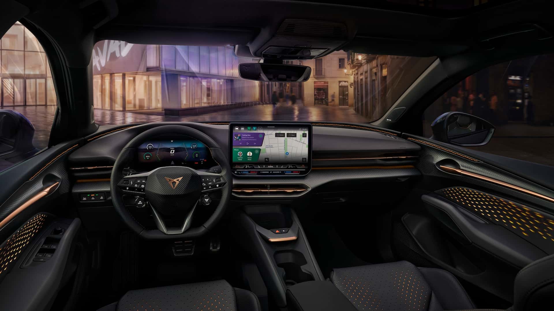 Интер'єр Cupra Raval VZ Мангезнеж
