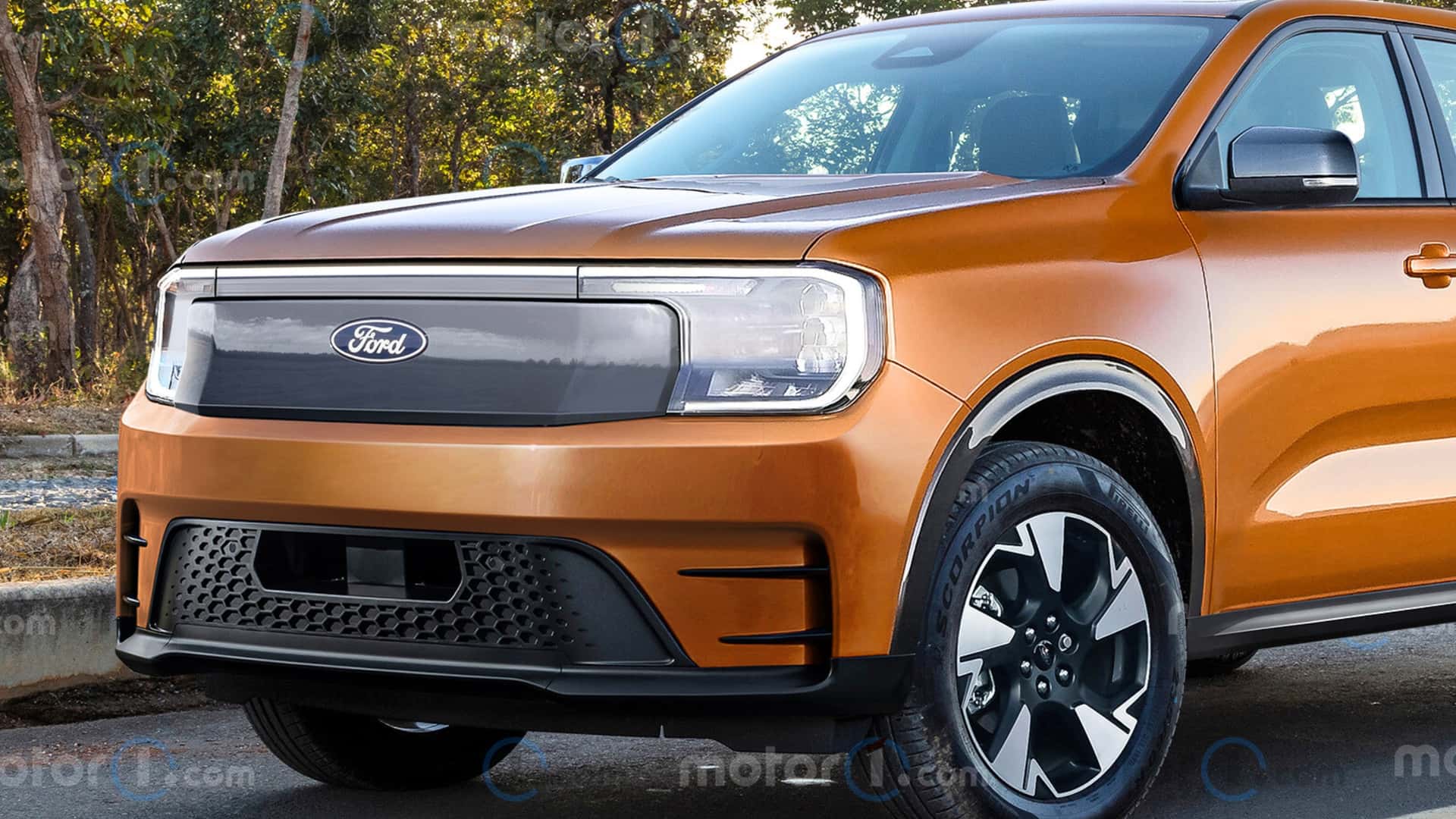 Візуалізація Ford Fathom - вид спереду
