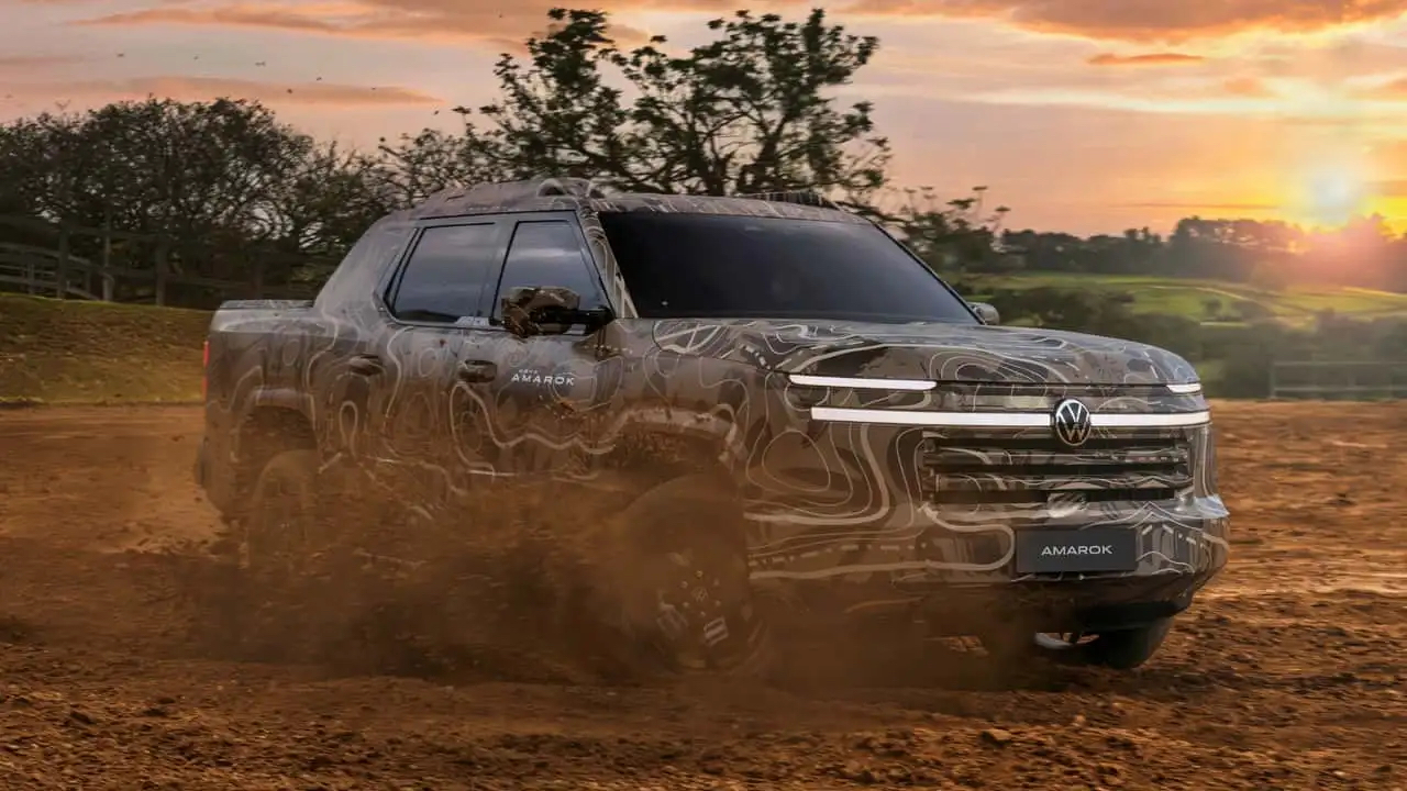 Volkswagen Amarok 2023 прототип в камуфляже