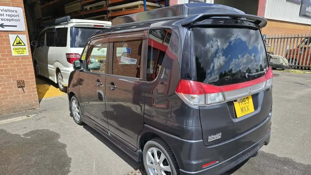 Side view of Mitsubishi Delica D:2 microcamper
