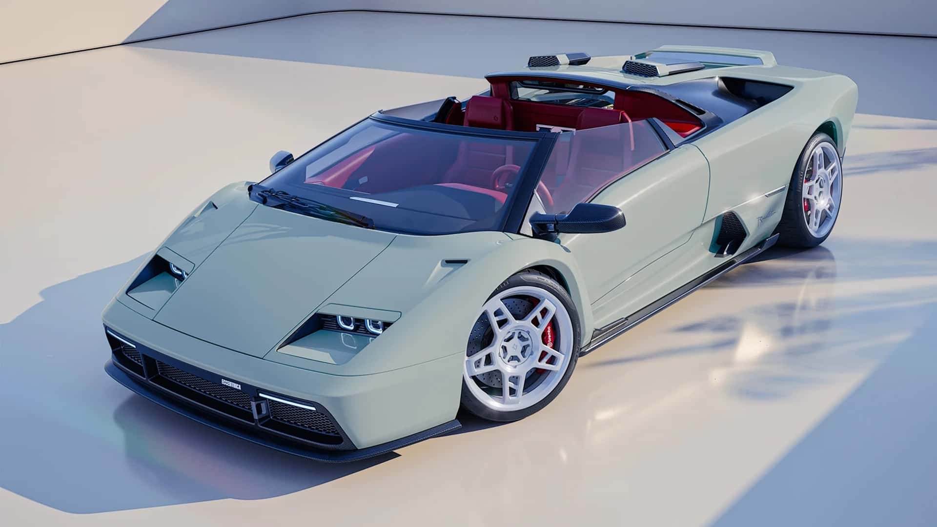 Боковой вид Eccentrica V12 Roadster