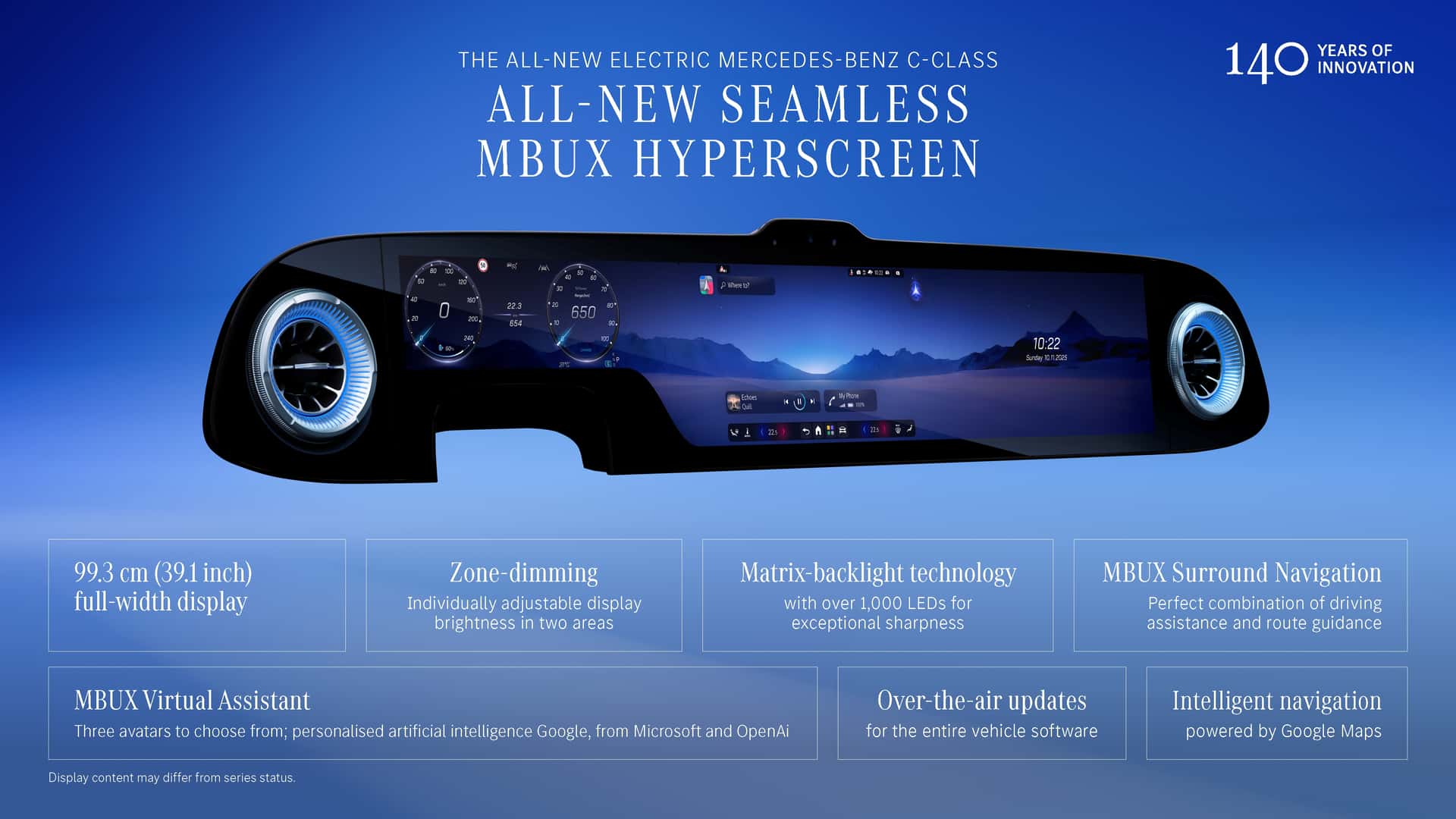 Interior features in Mercedes 2027