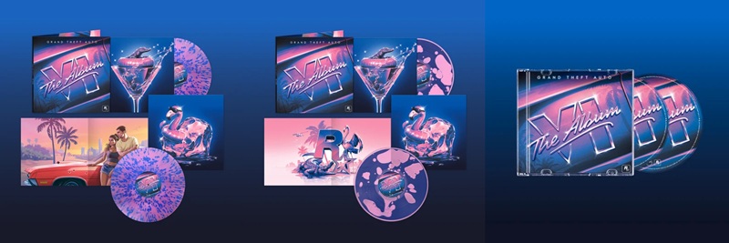 GTA VI: The Album — disponible en CD, vinilo estándar y edición limitada de vinilo el 19 de noviembre de 2026.