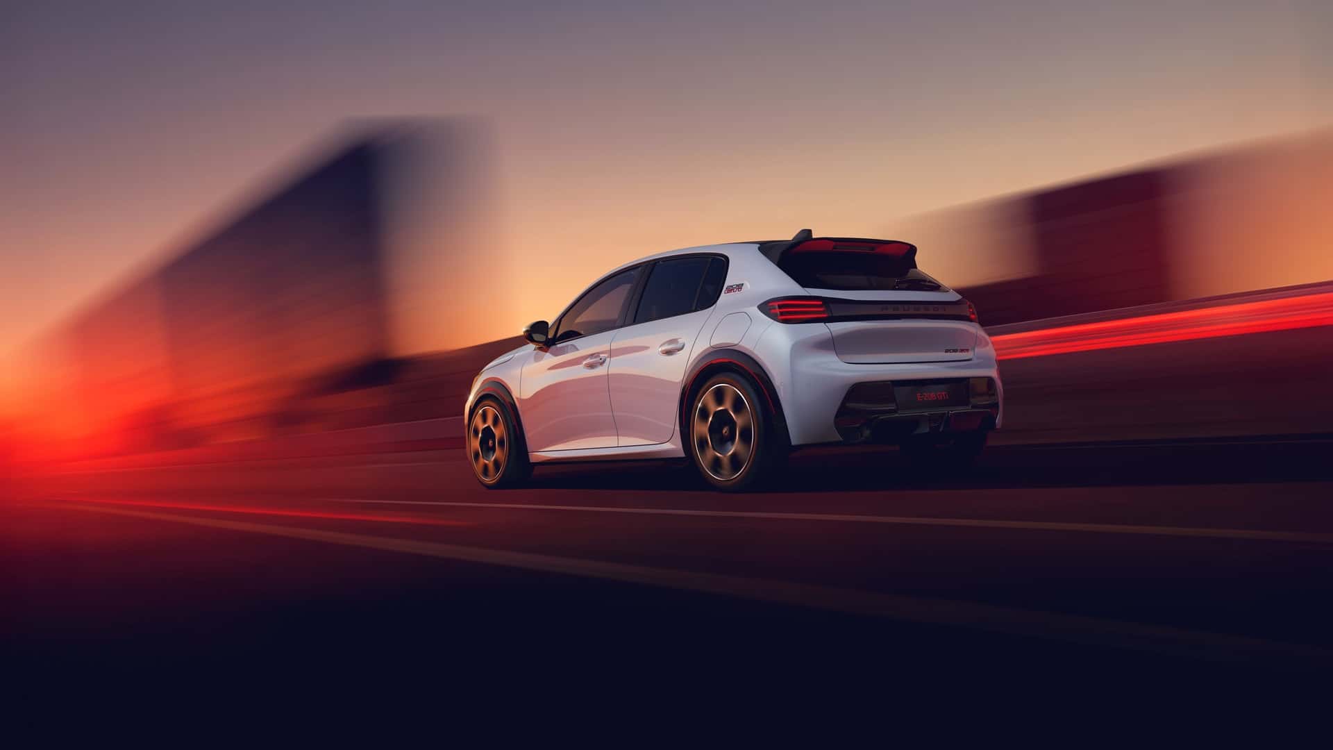 Peugeot E-208 GTi rear view