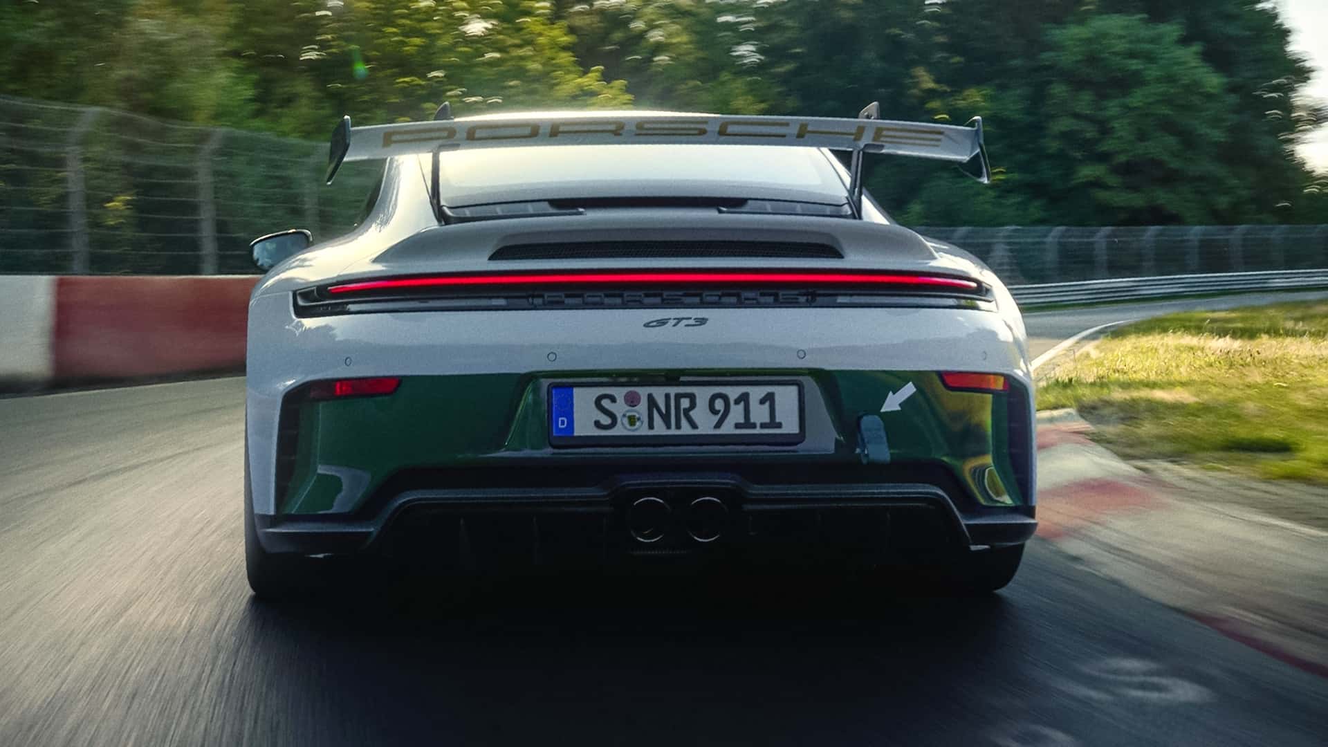 Porsche 911 GT3 - аэродинамические элементы