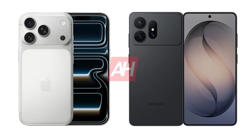 Сравнение размеров Samsung Galaxy S27 Ultra и iPhone 17 Pro