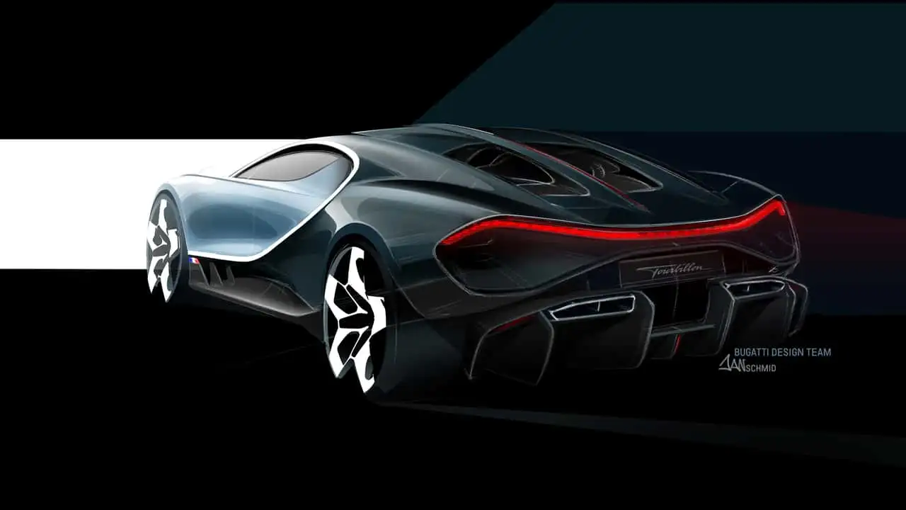 Дизайнерские элементы Bugatti Tourbillon