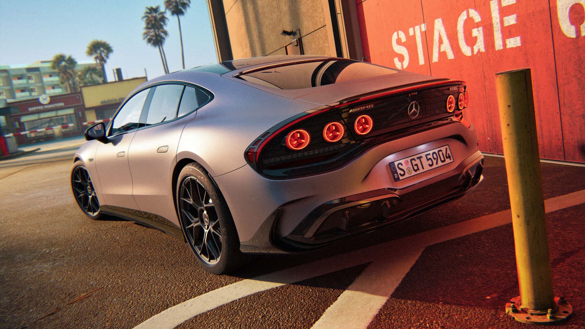 Задня частина Mercedes-AMG GT 53 Coupé 4