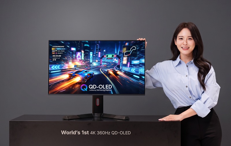 Samsung Display's 31.5-inch QD-OLED panel combines 4K resolution with a 360Hz refresh rate for the first time.