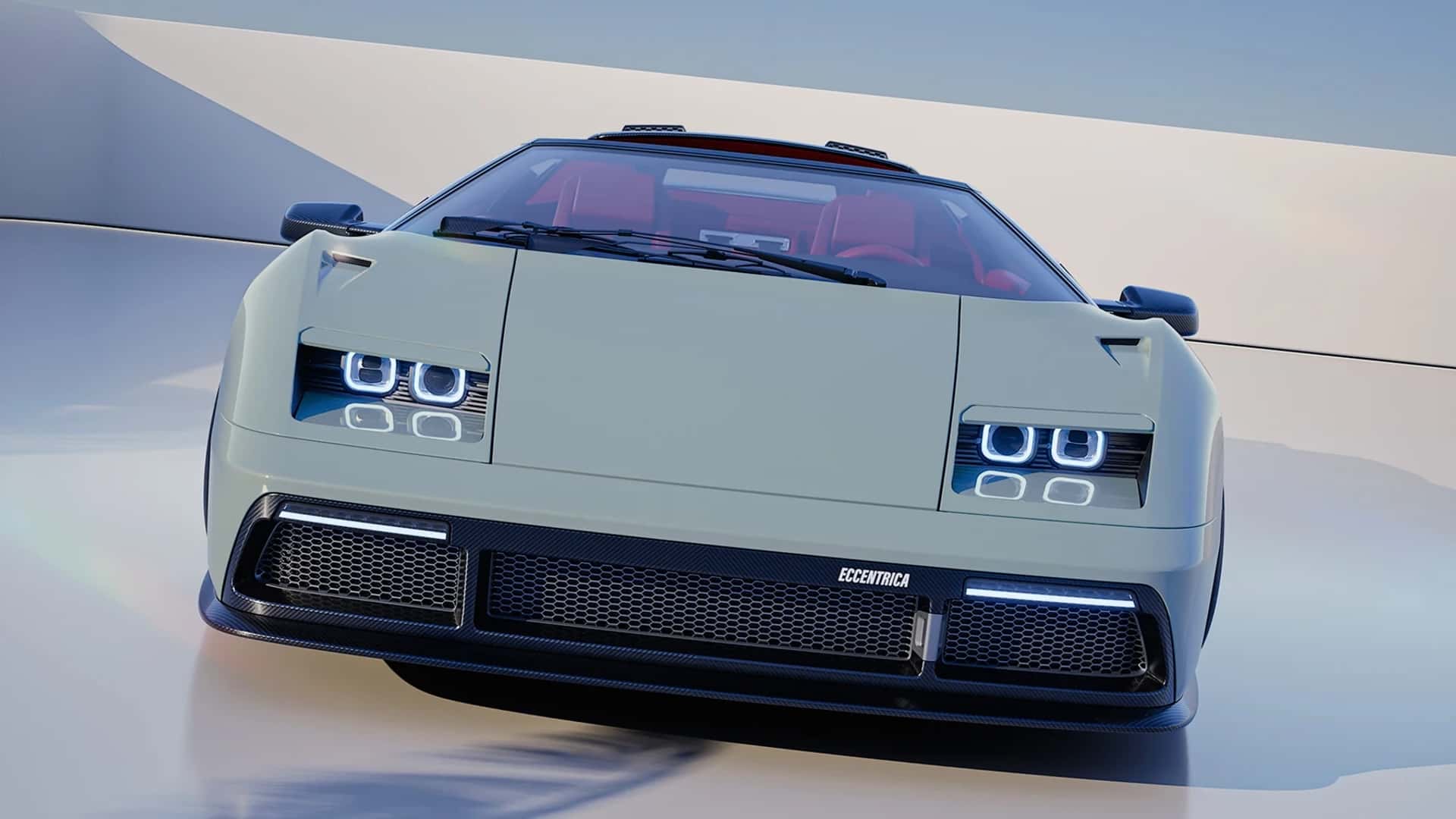 Открытый вид салона Eccentrica V12 Roadster