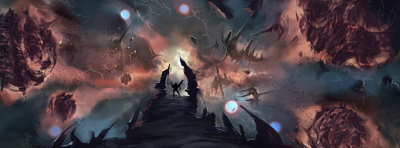 Concept art de DOOM 4, el shooter cancelado de id Software en 2011.
