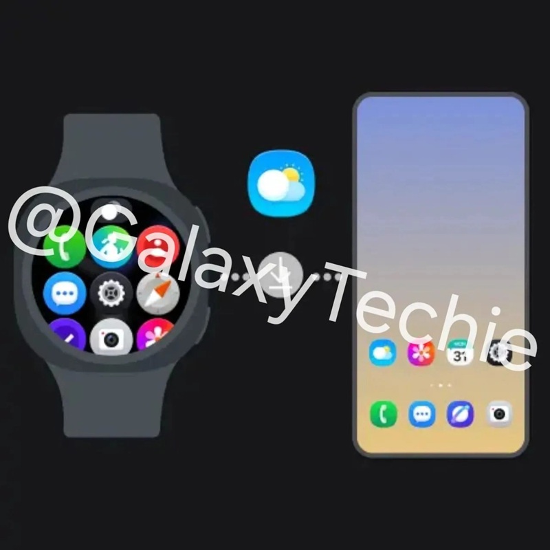 Изображение Galaxy Watch 9 с синим ремешком