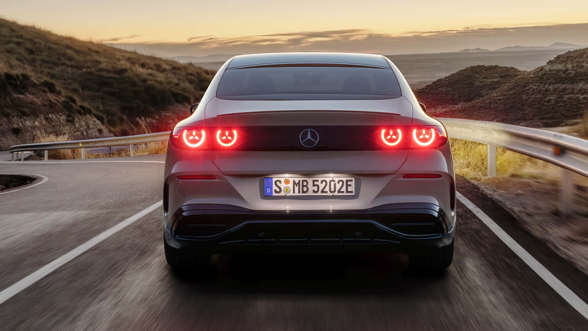 View of Mercedes C-Class from the front
