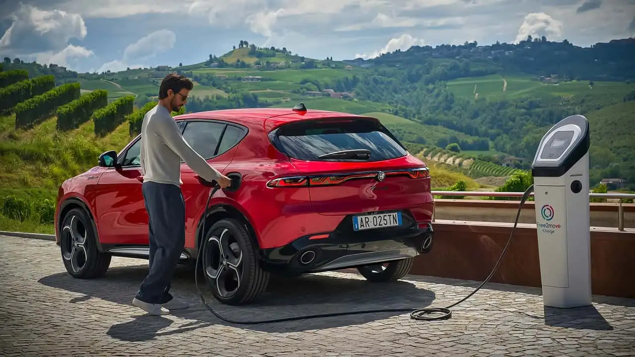 Вид на задний ряд сидений Alfa Romeo Tonale