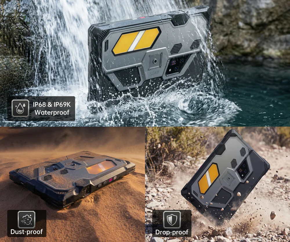 Задний вид планшета 8849