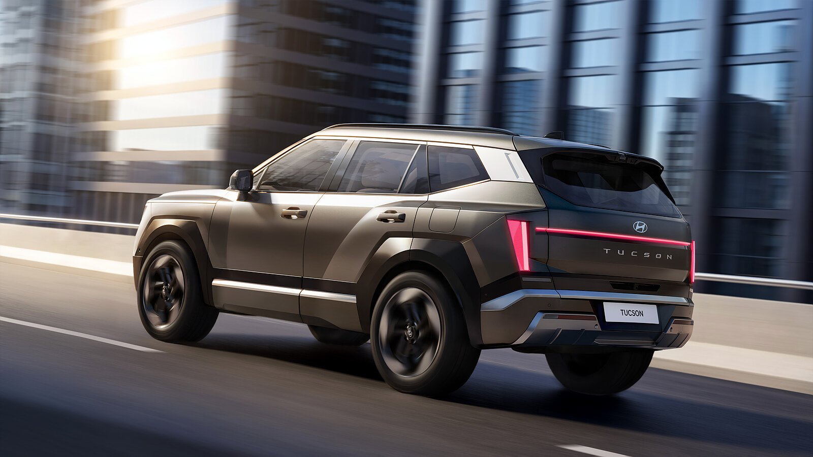 Новый задний дизайн Hyundai Tucson от Hyundai через Autoevolution