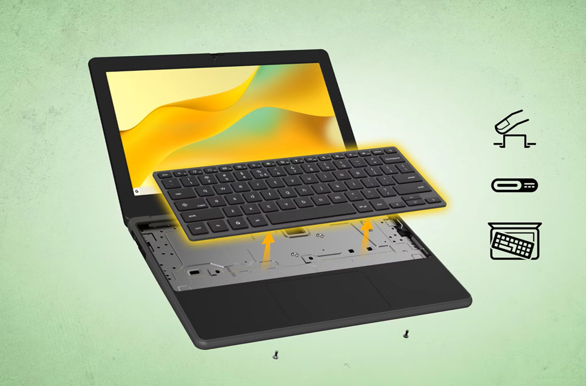 Vue de face de l'Acer Chromebook Spin 311