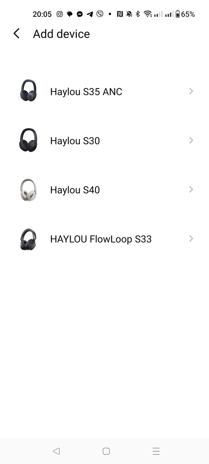 Haylou FlowLoop S33 подключение по Bluetooth