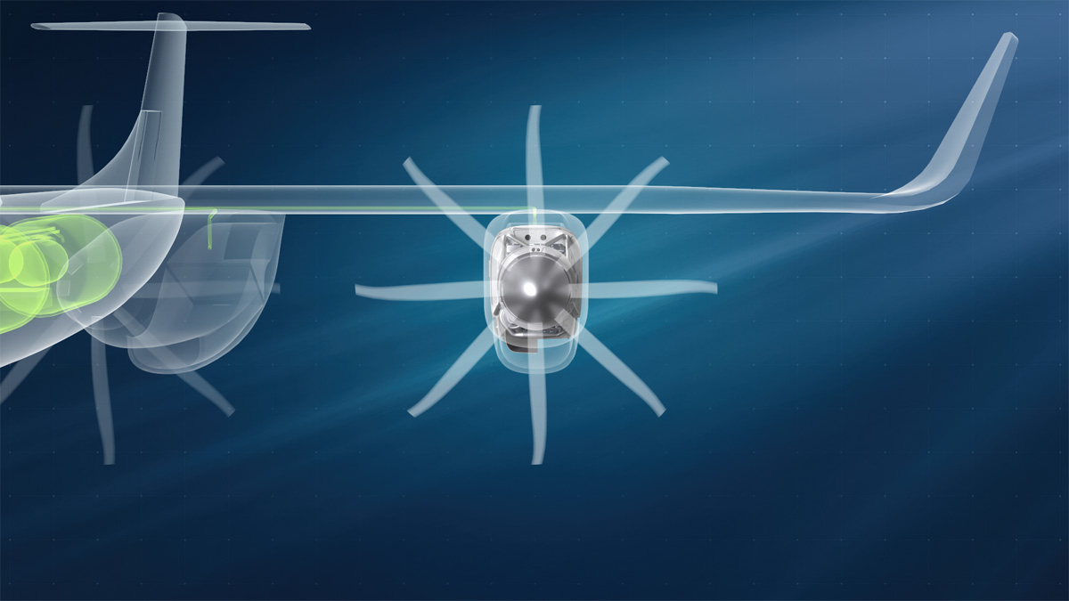 Дизайн водородного авиадвигателя от MTU Aero Engines