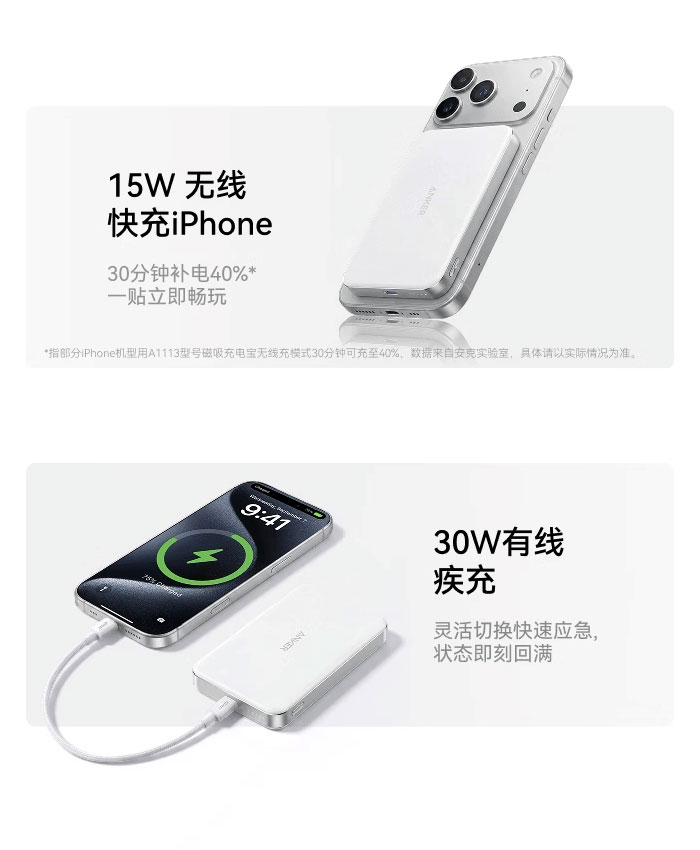 Галерея изображений Anker Air+ Ultra Slim Magnetic Power Bank