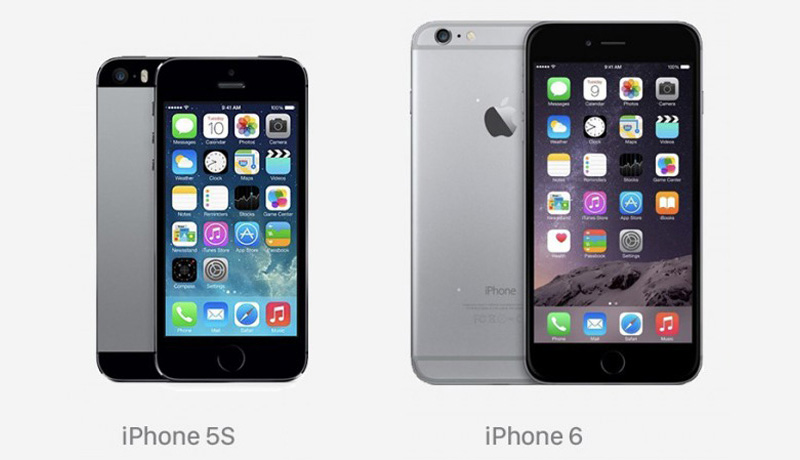 Apple iPhone 5s et iPhone 6