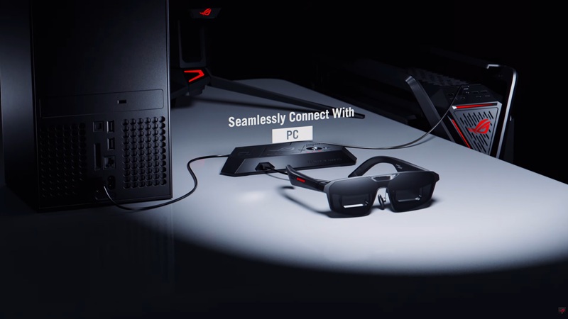 ASUS ROG XREAL R1 AR Gaming Glasses крупный план