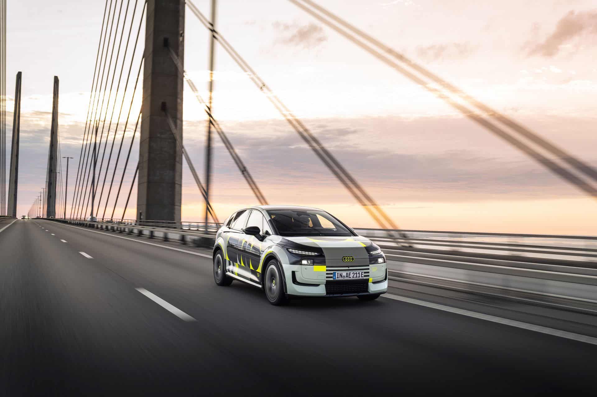 Audi A2 e-tron вид сбоку