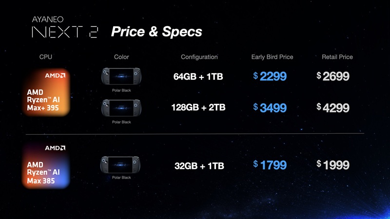 Ayaneo Next 2 портативная консоль на Windows