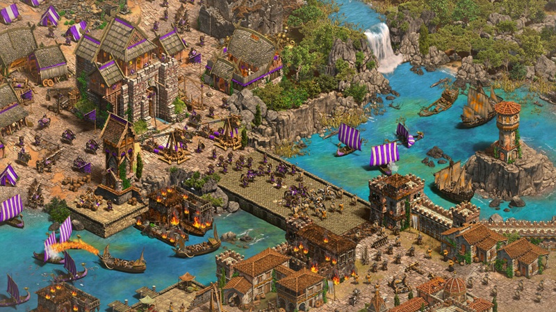 Юниты в действии в Age of Empires II: The Viking Sagas