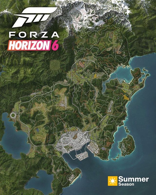 Forza Horizon 6 карта