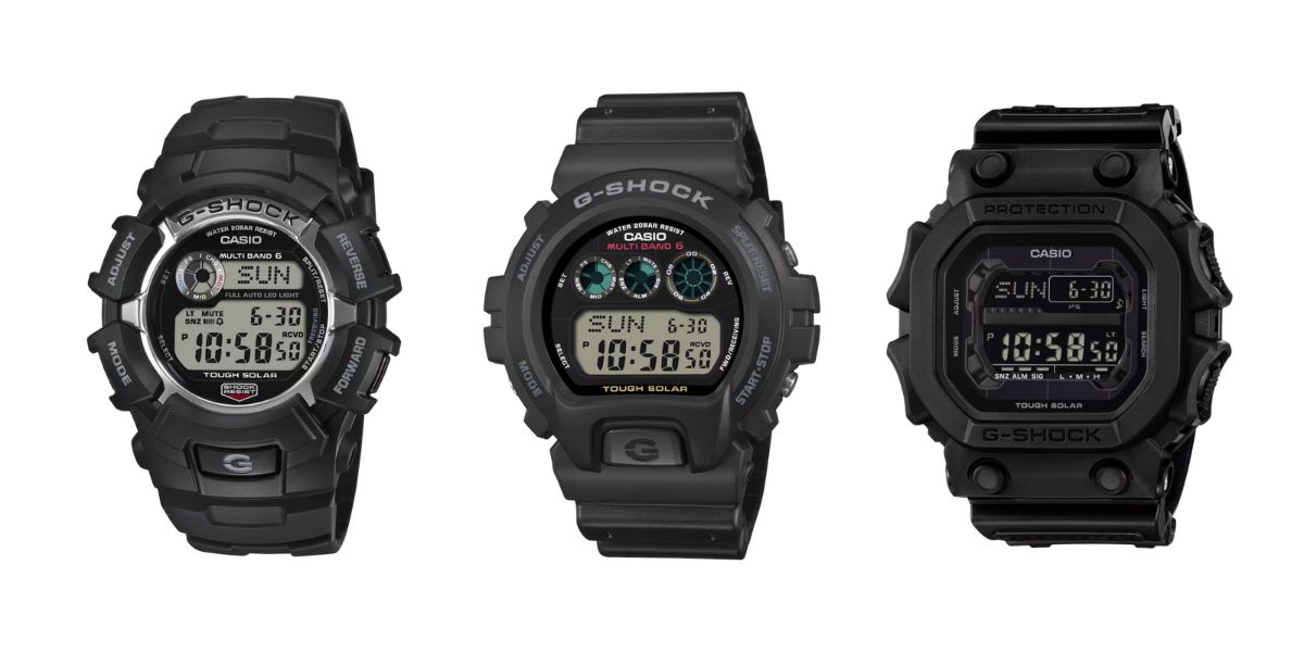 Casio G-Shock GW2310U-1, GW6900U-1 та GX56UBB-1 годинники