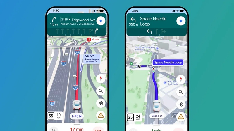Immersive Navigation на Google Maps