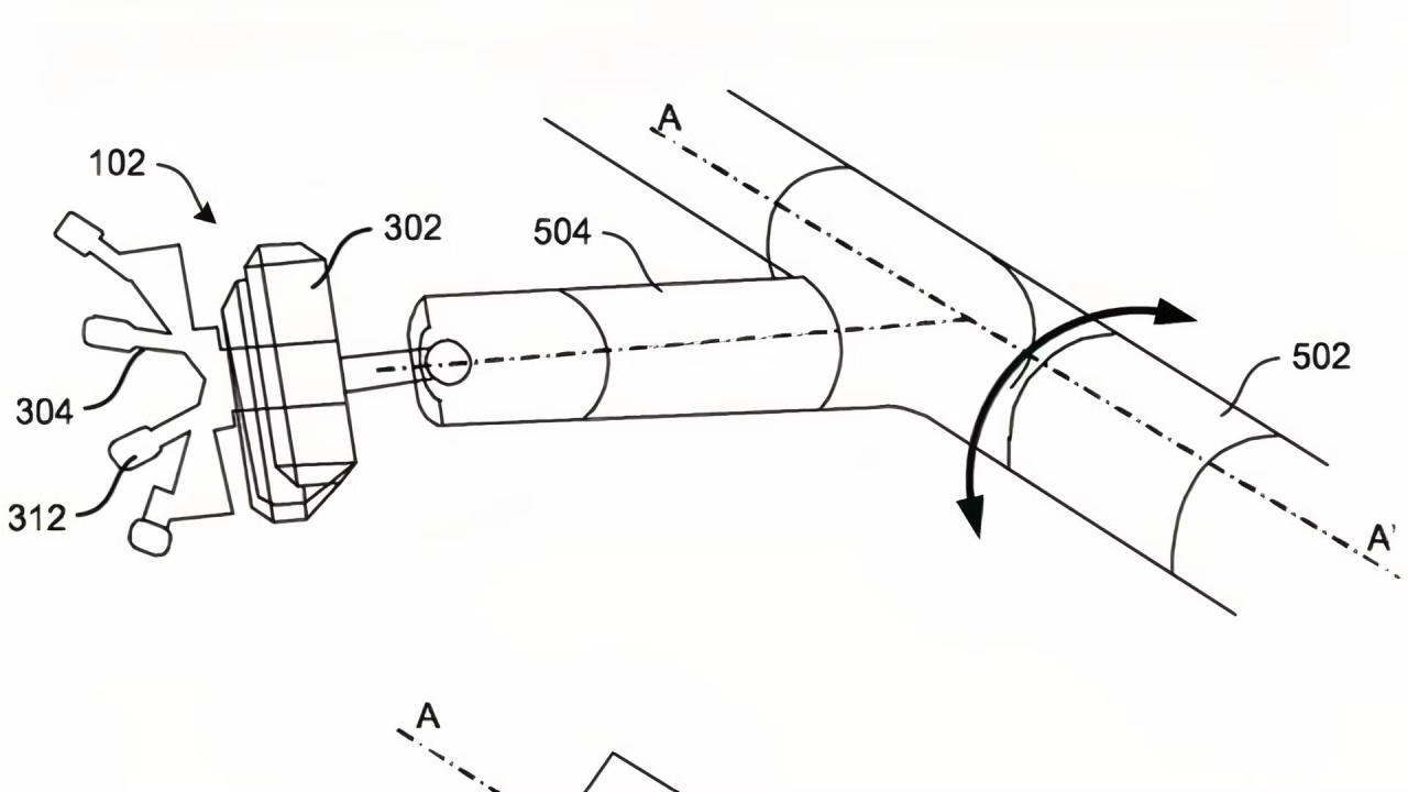 Mercedes-Benz head massager technical drawing