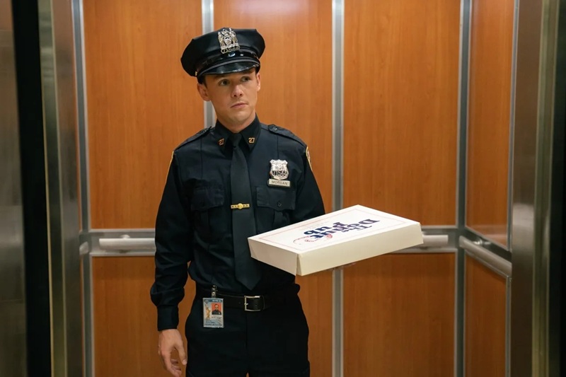 Scene with Harrison in the police