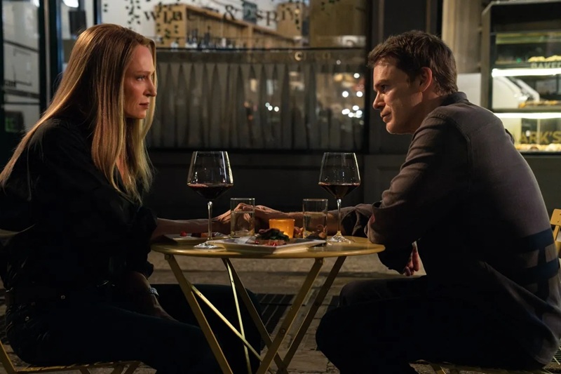 Scene with Uma Thurman in the second season