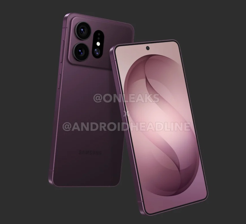 Samsung Galaxy S27 Pro CAD рендер вид сзади