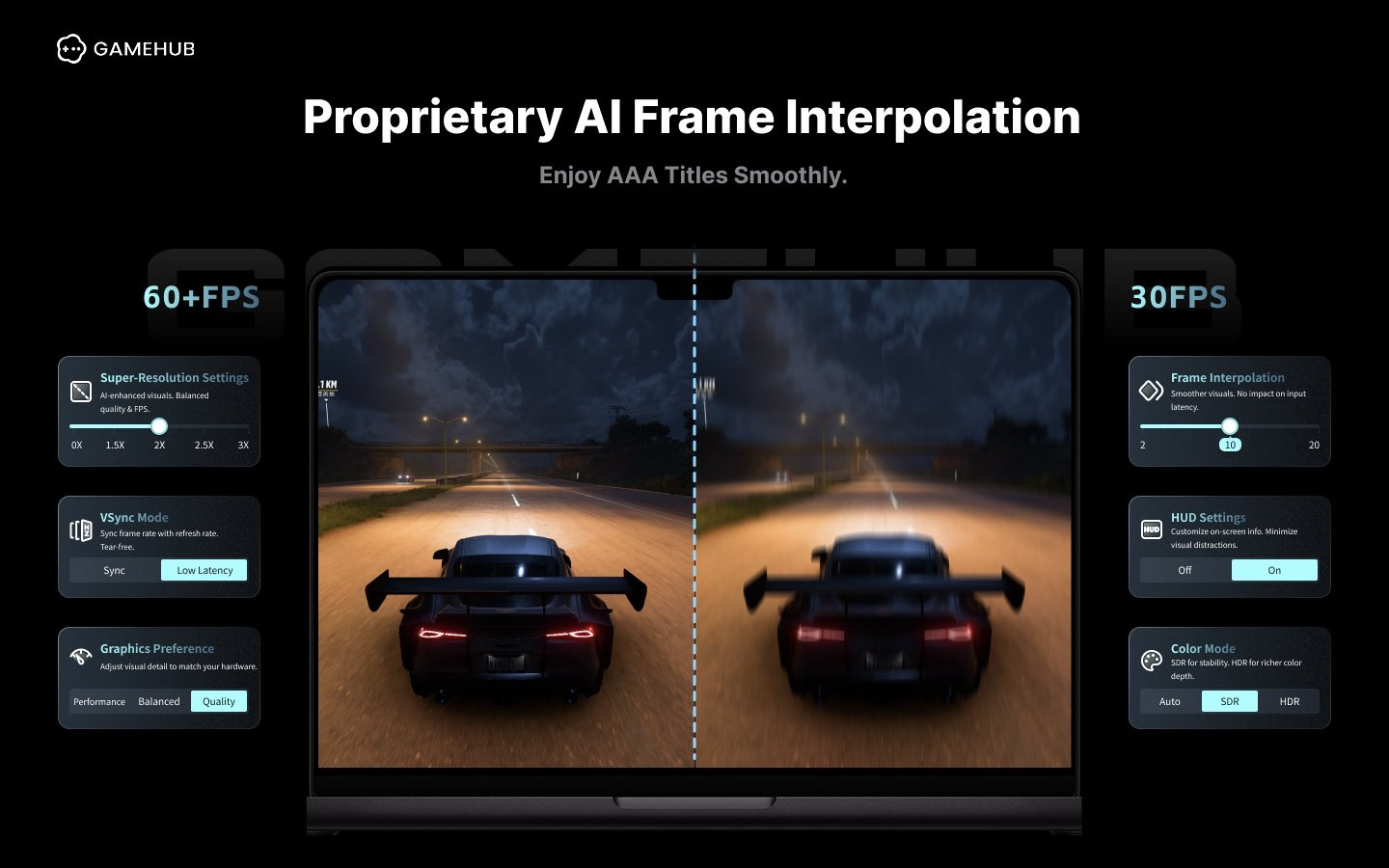 GameHub pour macOS de GameSir