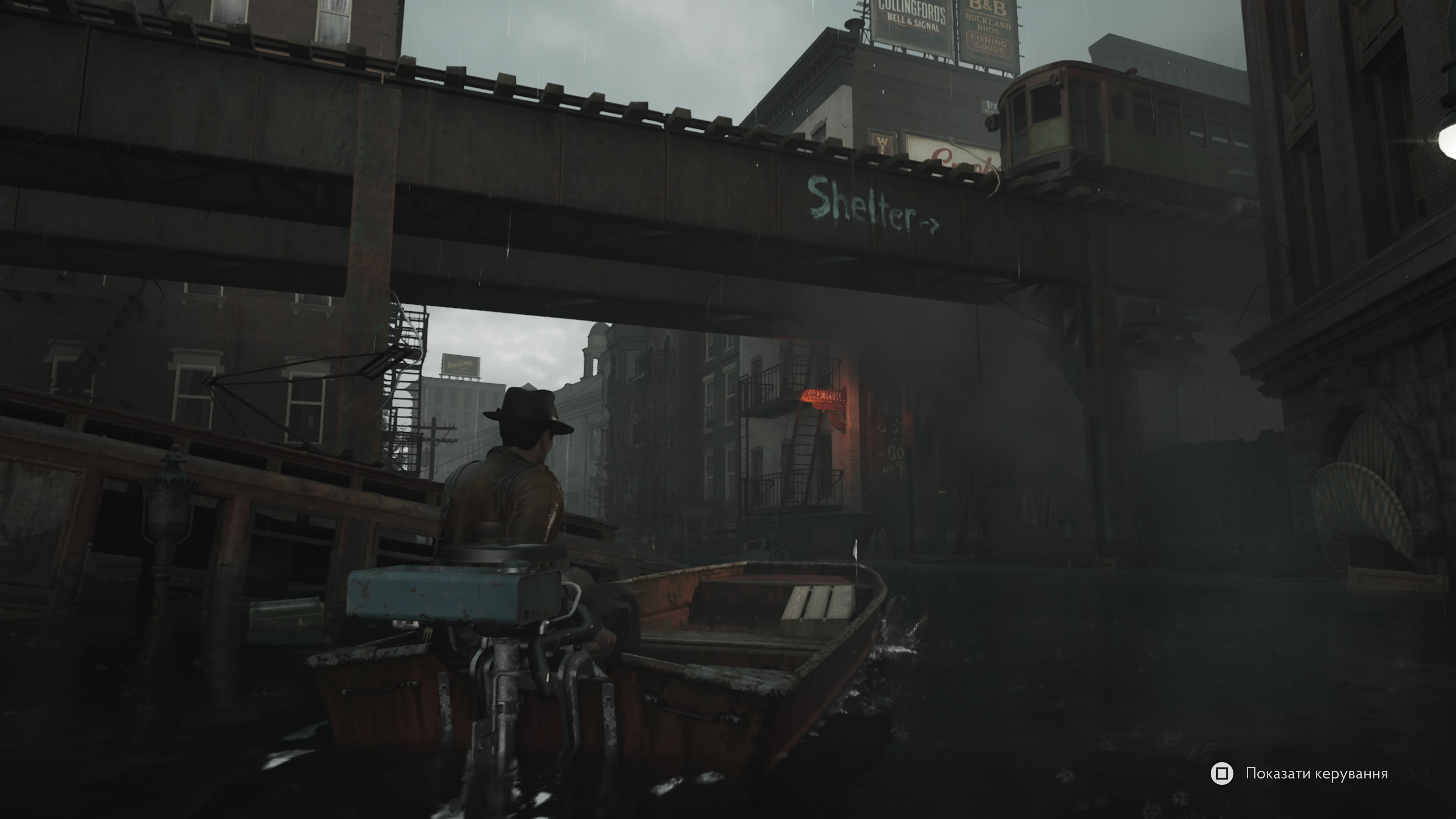 A clip from the game *The Sinking City 2*
