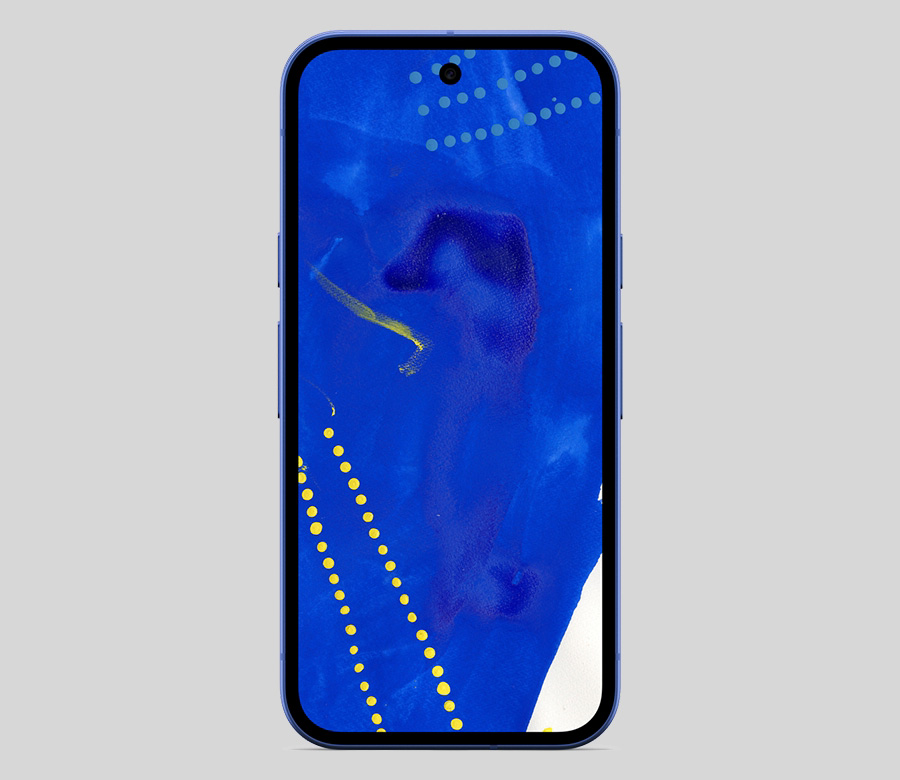 Google Pixel 10a Isai Blue Edition - фронтальный вид