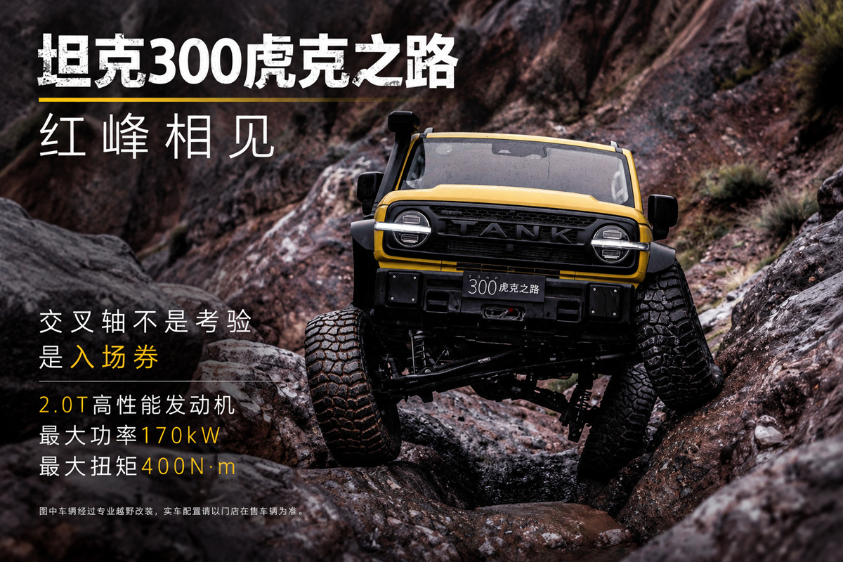 Tank 300 Hook Road on rough terrain. Illustration: GWM