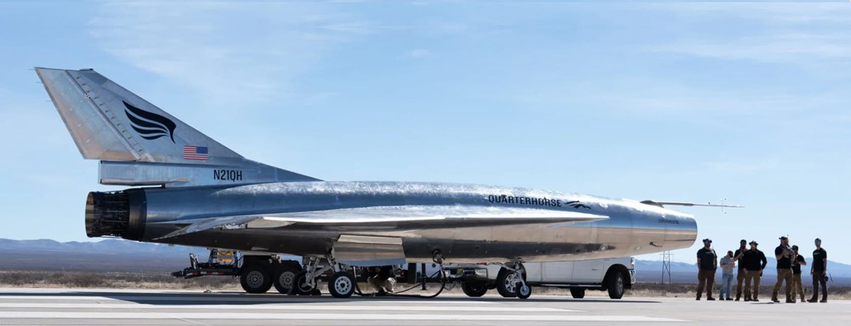 Безпілотник Quarterhorse Mk 2.1 на космодромі Hermeus