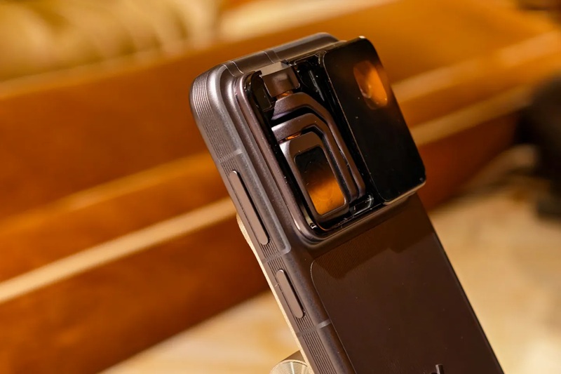 Close-up of the Honor Robot Phone at CES 2026