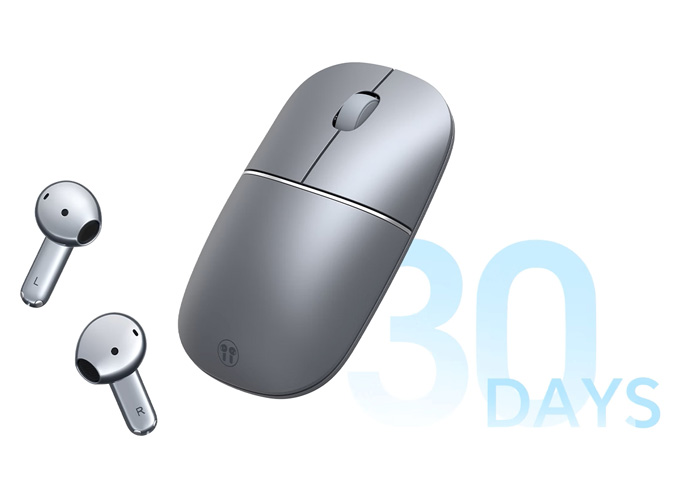 Honor MouseBuds Pro affichant le port de chargement USB-C