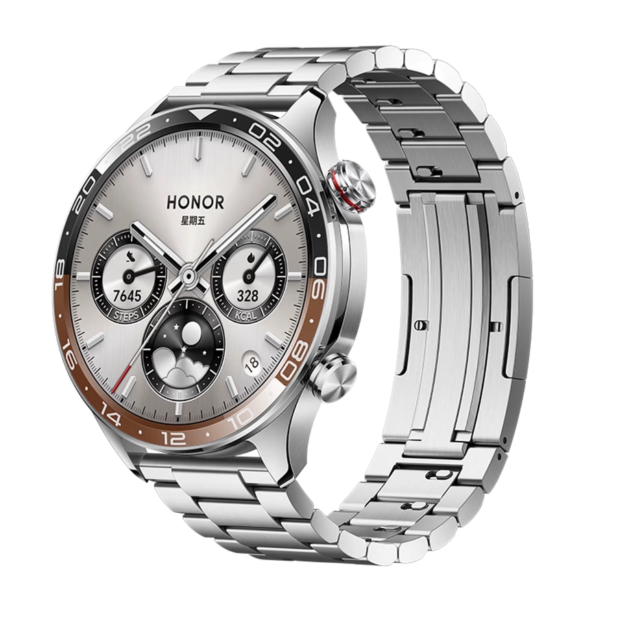 Honor Watch 6 Pro in black stainless steel casing